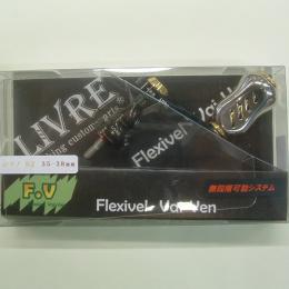 メガテック LIVRE F.V35-38スピニングシングルハンドル シマノ用ブラックXゴールド