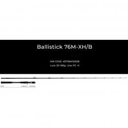 ヤマガブランクス 25バリスティックBallistick 76M-XH/B ベイトモデル