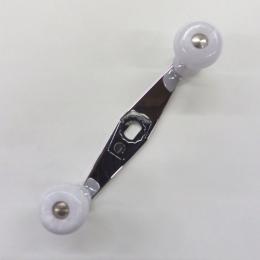 カハラ　アンバサダー用パワーハンドル ホワイトマーブルノブタイプ ミラーハンドル 90mm