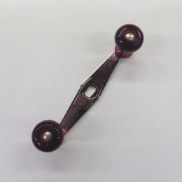 カハラ　アンバサダー用パワーハンドル クリアレッドノブタイプ メッシュハンドル 100mm