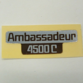 アブ 4500C ステッカー (茶銀)