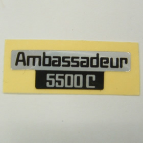 アブ 5500C ステッカー (黒銀)