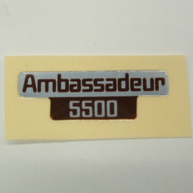 アブ 5500 ステッカー (茶銀)