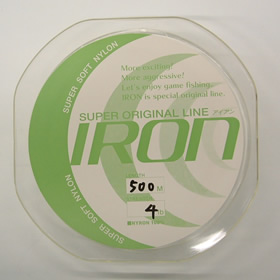 IRON オリジナルライン ナイロン 4LBー500M