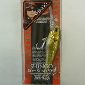 ラッキークラフト ベビーシャッド50SP SHINGO オーロラゴールド